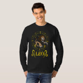 黄道十二宮サイン シンボル ホロスコープ ライオン しし座 Tシャツ (正面フル)