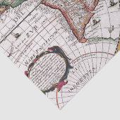 黄道十二宮図入りヴィンテージ天体世界地図 薄葉紙 (詳細)