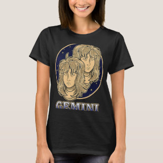 黄道占星術アセンダントジェミニ〔占星術の〕十二宮図サインゲ Tシャツ