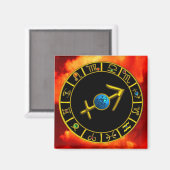 黄道射手座付きシンボルや象徴 マグネット (正面/裏面)