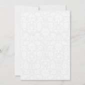 黄金かわいらしの黄色の結婚式の花 招待状 (裏面)