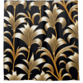 黄金が伸びる シャワーカーテン (正面)