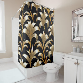 黄金が伸びる シャワーカーテン