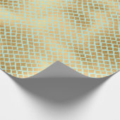 黄金とミントスネクスキン ラッピングペーパー (角)