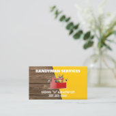 黄金と木造の便利屋 名刺 (スタンド正面)