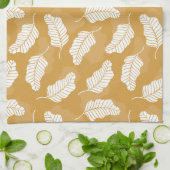 黄金と白離れの キッチンタオル (折り畳み)