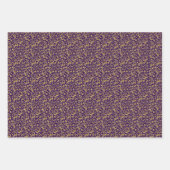 黄金と紫王室のの絵巻 ラッピングペーパーシート (正面3)