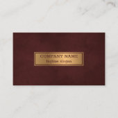 黄金と赤 名刺 (正面)