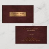 黄金と赤 名刺 (正面/裏面)