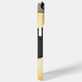 黄金と黒の重なり合うジオメトリック抽象芸術 Case-Mate iPhoneケース (裏面 / 右)
