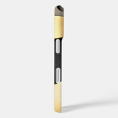 黄金と黒の重なり合うジオメトリック抽象芸術 Case-Mate iPhoneケース (裏面 / 右)