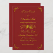 『黄金のおとぎ話、日付を救う(赤)』 セーブザデート (正面/裏面)