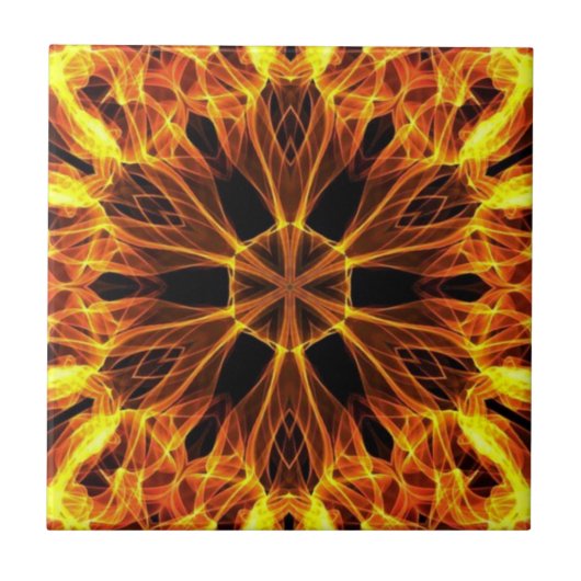 黄金のくもの巣A~が坩堝から出る  タイル (正面)