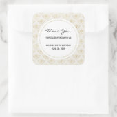 黄金ののまわりにに王冠の好意 スクエアシール (バッグ)