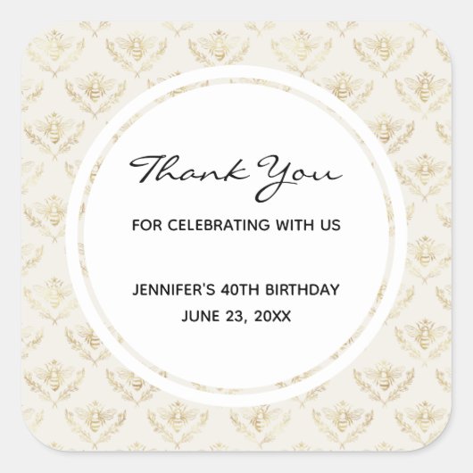 黄金ののまわりにに王冠の好意 スクエアシール (正面)