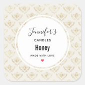 黄金ののまわりに(クラウン付き) スクエアシール (正面)