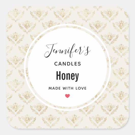 黄金ののまわりに(クラウン付き) スクエアシール (正面)