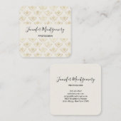 黄金ののまわりに（クラウン付き） スクエア名刺 (正面/裏面)