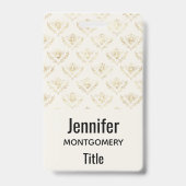 黄金ののまわりに（クラウン付き） バッジ (裏面)