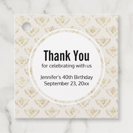 黄金ののまわりに（クラウン付き） フェイバータグ (正面)