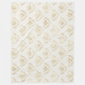 黄金ののまわりに（クラウン付き） フリースブランケット (正面)