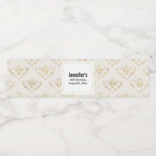 黄金ののまわりに（クラウン付き） ペットボトルラベル (シングルラベル)