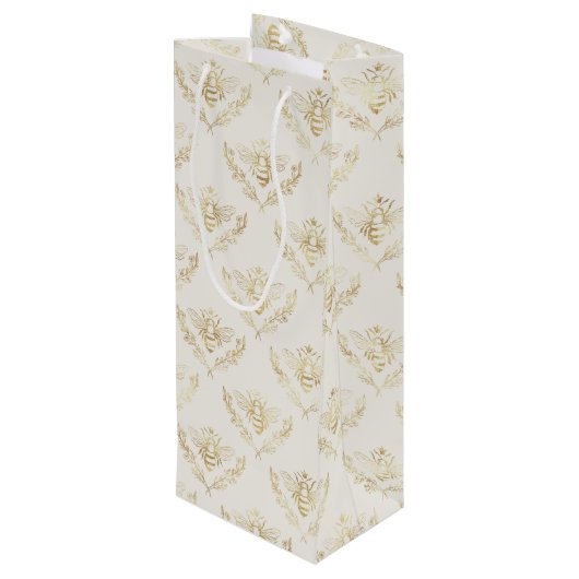 黄金ののまわりに（クラウン付き） ワインギフトバッグ (裏面アングル)