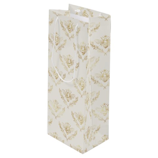 黄金ののまわりに（クラウン付き） ワインギフトバッグ (正面アングル)