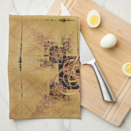 黄金のもつれ キッチンタオル