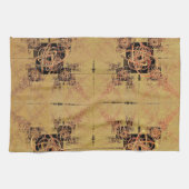 黄金のもつれ キッチンタオル (横)