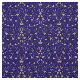 黄金のアラビア模様 ファブリック