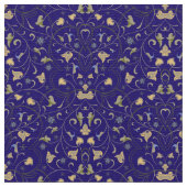 黄金のアラビア模様 ファブリック (クローズアップ)