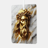 黄金のイエズス大理石の神の存在 メタルオーナメント (正面左)