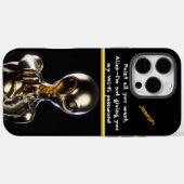 黄金のエイリアン超現実的な暗い領域に達する Case-Mate iPhoneケース (裏面 (横))