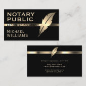 黄金のエレガント羽  名刺 (正面/裏面)