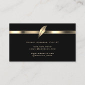 黄金のエレガント羽  名刺 (裏面)