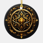 黄金のエンチャントエンブレム セラミックオーナメント (正面)