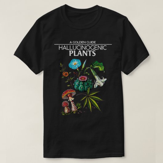 黄金のガイド幻覚性の植物 Tシャツ (デザイン正面)