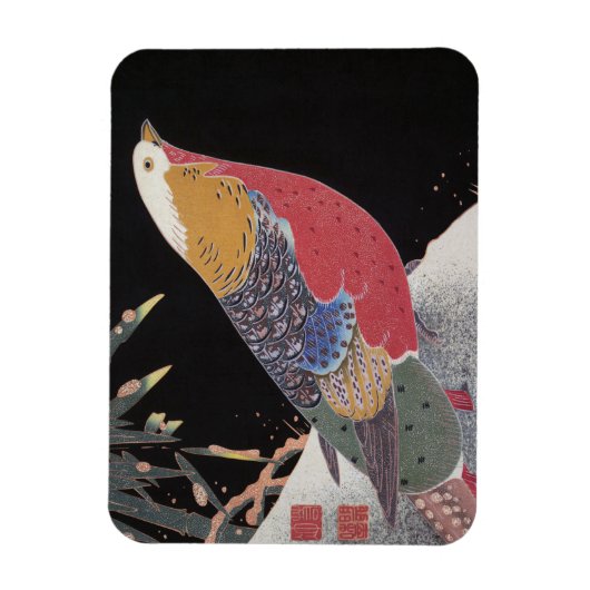 黄金のキジ マグネット (縦)