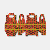 黄金のキラキラと赤いハート模様の好意ボックス フェイバーボックス (折り畳みなし)