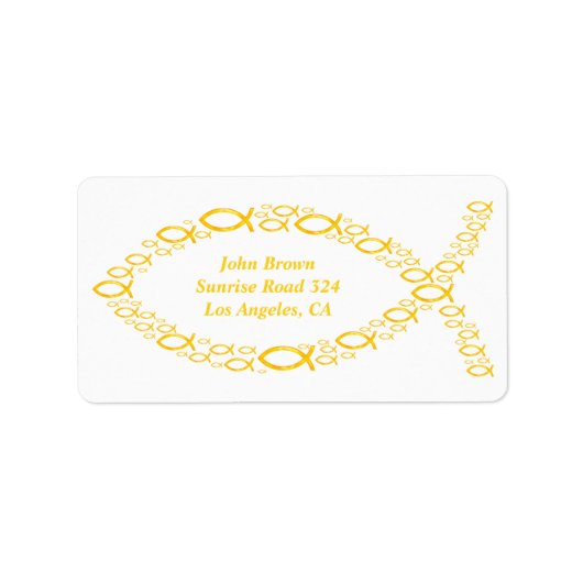 黄金のキリシタン魚 ラベル (正面)