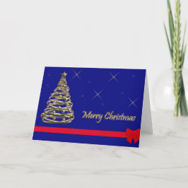 黄金のクリスマスツリー シーズンカード