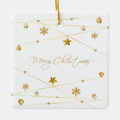 黄金のクリスマス書 セラミックオーナメント (正面)