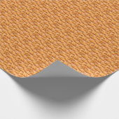 黄金のクロワッサン、ベーカリーのシームレスなパターン。 ラッピングペーパー (角)