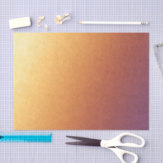 黄金のグラデーション夕日 薄葉紙 (クラフト)