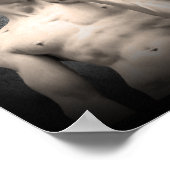 黄金のケトルベルを持つダビデの像 ポスター (角)