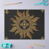 黄金のケルトの十字架。 薄葉紙 (クラフト)