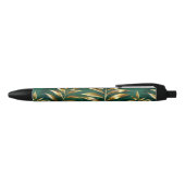 黄金のシダのシームレスパターン 黒ボールペン (トップ)