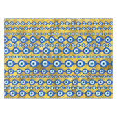 黄金のテクスチャ上の邪悪なアイパターン テーブルクロス (正面(横))