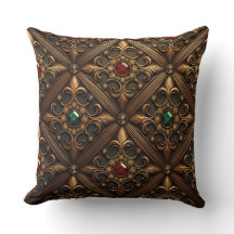 黄金のデザインのエメラルドとルビー華美ズ